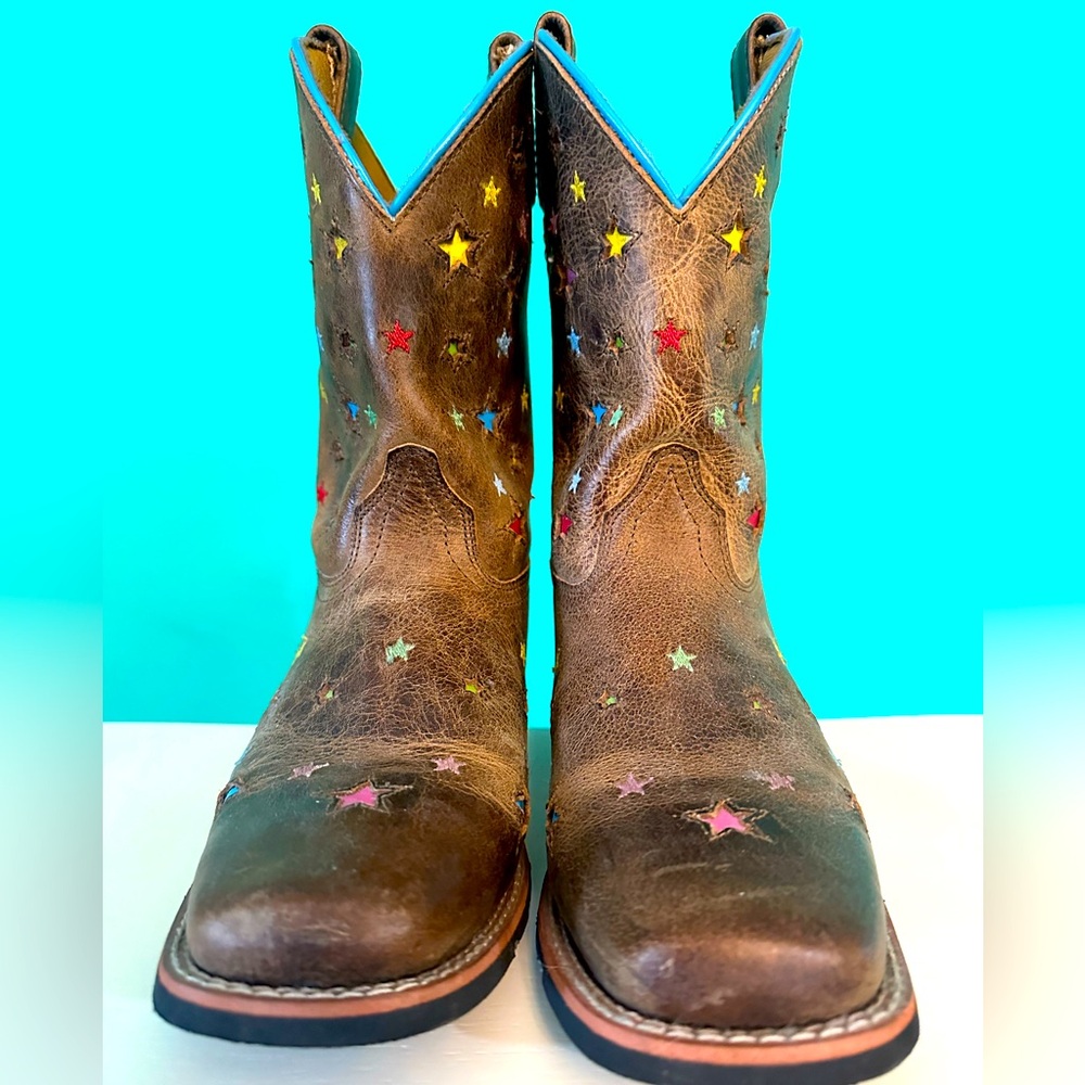 Dan Post Girls Starlett leather boots square toe